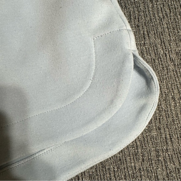 Rae Mode Scuba Tulip Shorts in Soft Blue - Picture 8 of 16